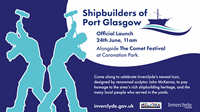 Shipbuilders of Port Glasgow sculpture official launch poster